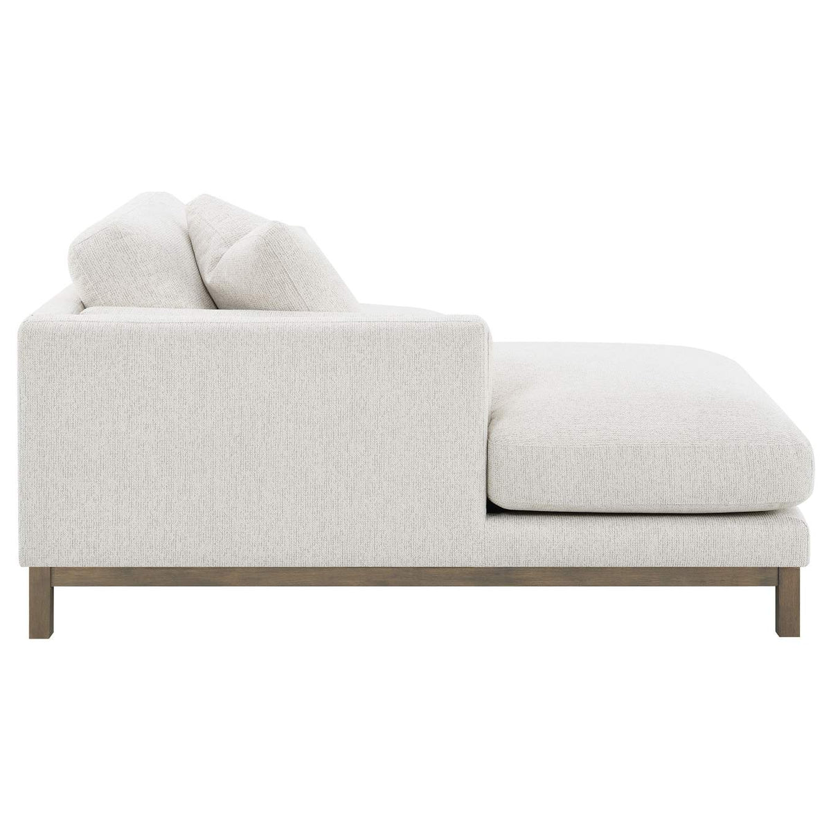 551777 Geneva Boucle Upholstered Sectional Chaise Sofa Sand