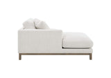 551777 Geneva Boucle Upholstered Sectional Chaise Sofa Sand