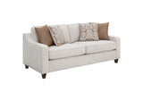 552061-S2 Christine 2-piece Upholstered Sloped Arm Sofa Set Beige