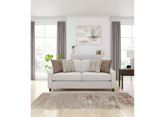 552061 Christine Upholstered Sloped Arm Sofa Beige