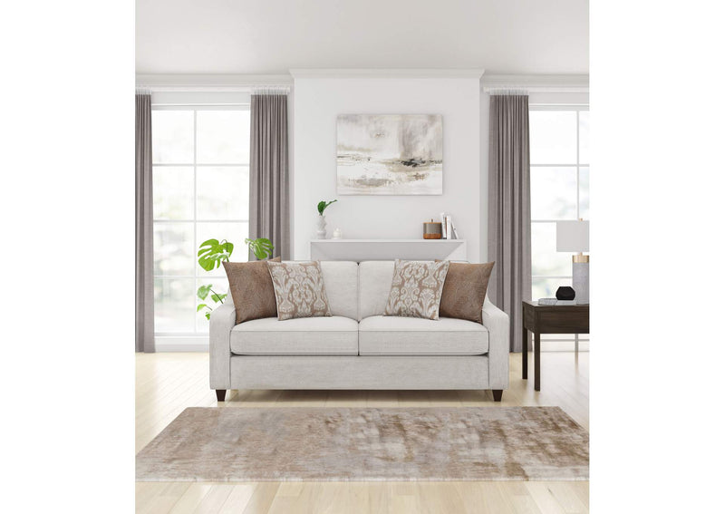 552061 Christine Upholstered Sloped Arm Sofa Beige