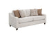 552061 Christine Upholstered Sloped Arm Sofa Beige