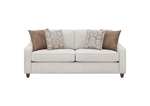 552061 Christine Upholstered Sloped Arm Sofa Beige