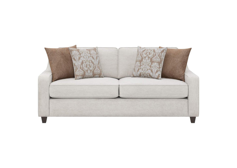552061 Christine Upholstered Sloped Arm Sofa Beige