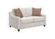 552062 Christine Upholstered Sloped Arm Loveseat Beige