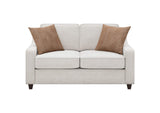 552062 Christine Upholstered Sloped Arm Loveseat Beige