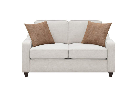 552062 Christine Upholstered Sloped Arm Loveseat Beige