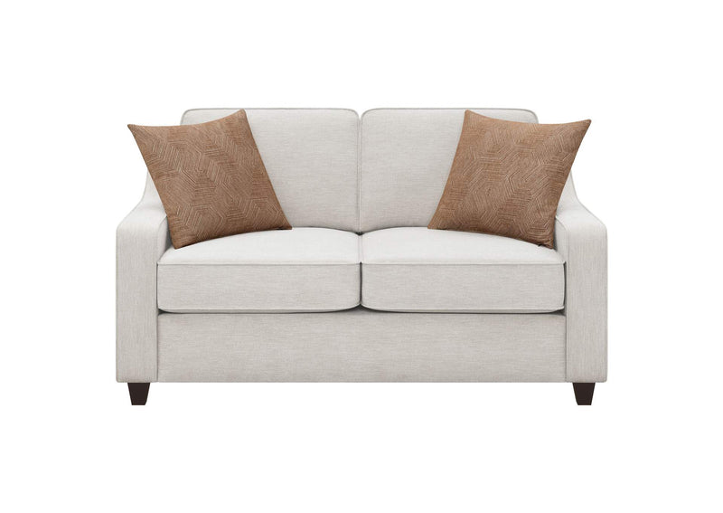 552062 Christine Upholstered Sloped Arm Loveseat Beige