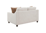 552062 Christine Upholstered Sloped Arm Loveseat Beige