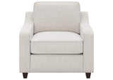 552063 Christine Upholstered Sloped Arm Accent Chair Beige