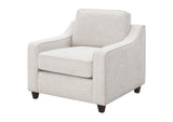 552063 Christine Upholstered Sloped Arm Accent Chair Beige
