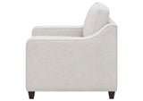 552063 Christine Upholstered Sloped Arm Accent Chair Beige