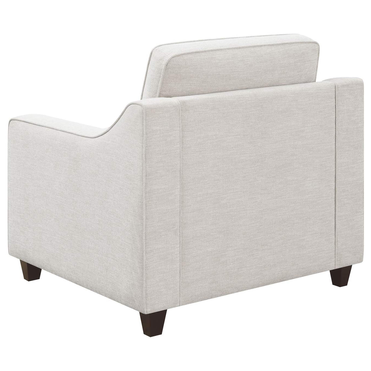 552063 Christine Upholstered Sloped Arm Accent Chair Beige