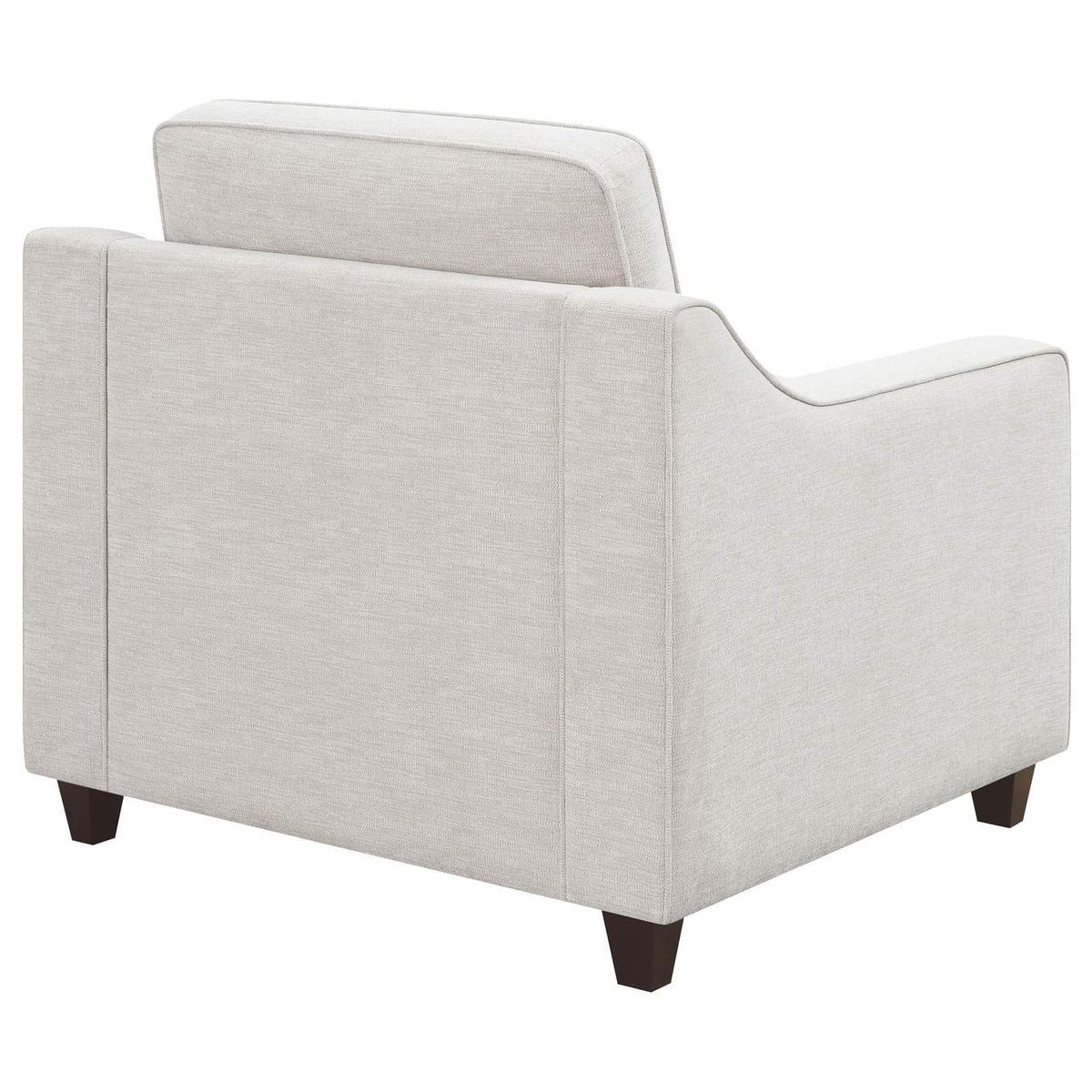 552063 Christine Upholstered Sloped Arm Accent Chair Beige
