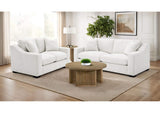 552091-S2 Ashlyn 2-piece Upholstered Track Arm Sofa Set Sand