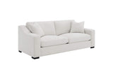 552091-S2 Ashlyn 2-piece Upholstered Track Arm Sofa Set Sand