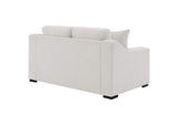 552091-S2 Ashlyn 2-piece Upholstered Track Arm Sofa Set Sand