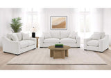 552091-S3 Ashlyn 3-piece Upholstered Track Arm Sofa Set Sand