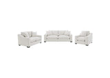552091-S3 Ashlyn 3-piece Upholstered Track Arm Sofa Set Sand
