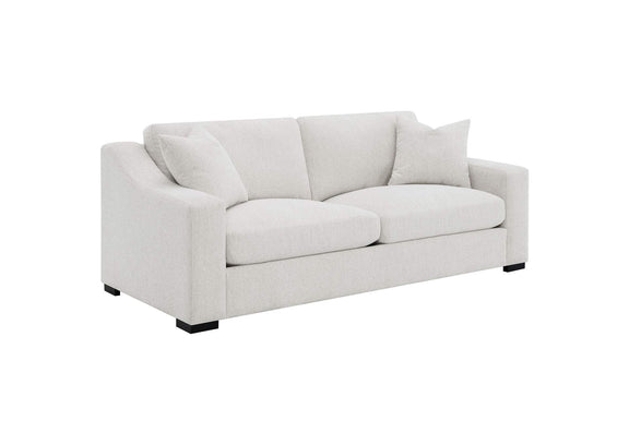 552091-S3 Ashlyn 3-piece Upholstered Track Arm Sofa Set Sand