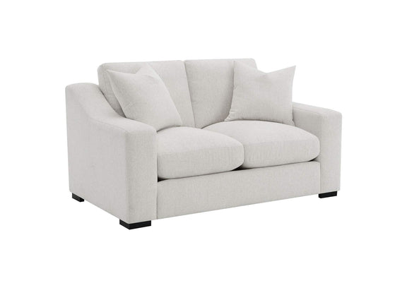 552091-S3 Ashlyn 3-piece Upholstered Track Arm Sofa Set Sand
