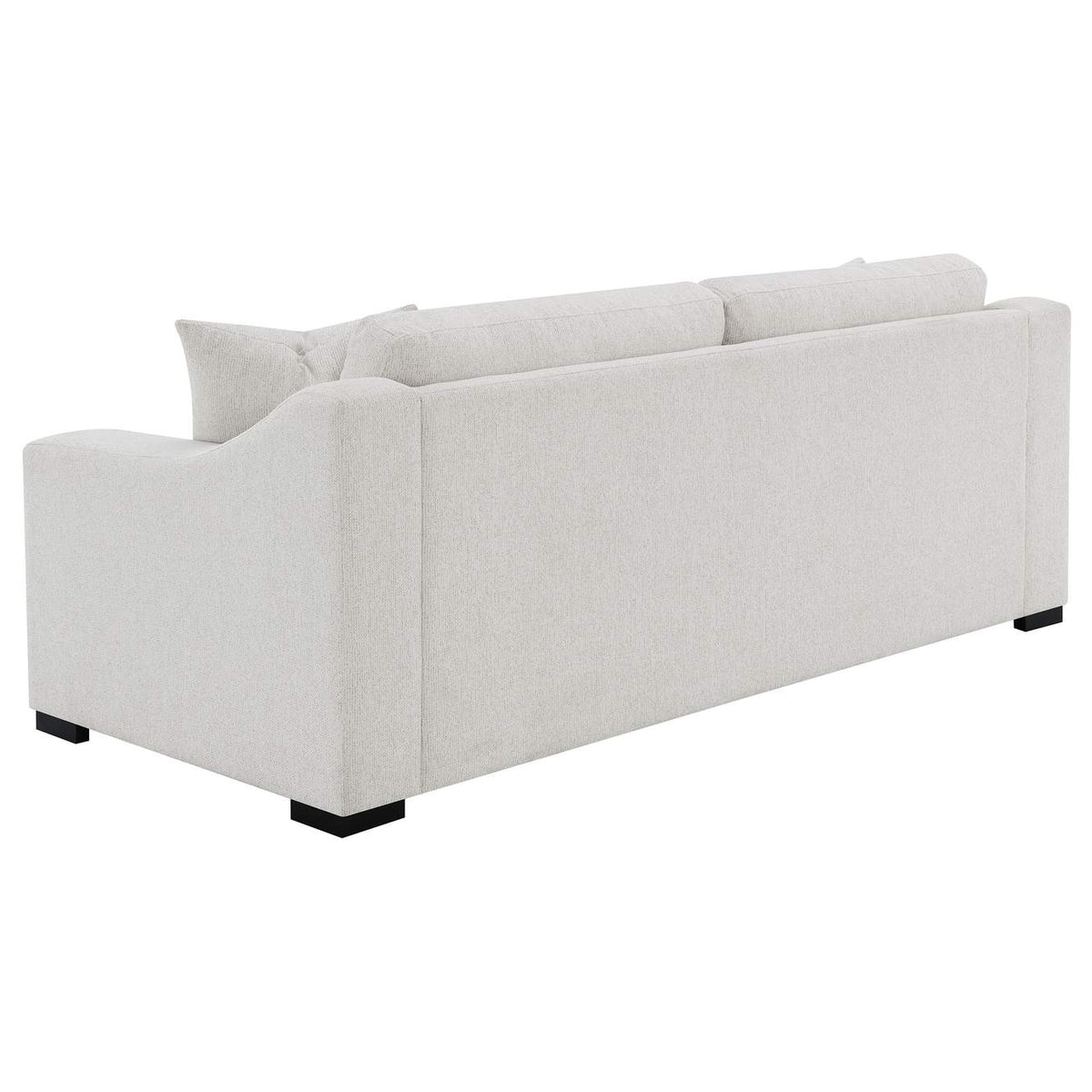 552091 Ashlyn Fabric Upholstered Track Arm Sofa Sand