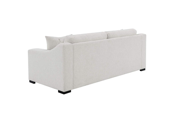 552091 Ashlyn Fabric Upholstered Track Arm Sofa Sand