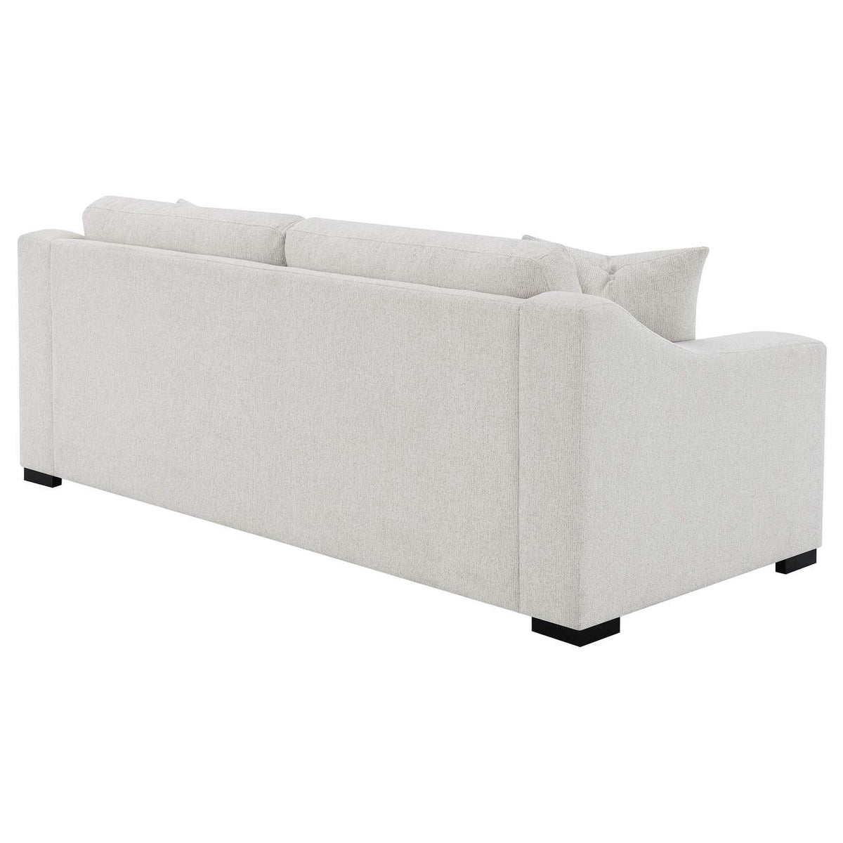 552091 Ashlyn Fabric Upholstered Track Arm Sofa Sand