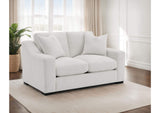 552092 Ashlyn Fabric Upholstered Track Arm Loveseat Sand