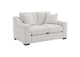 552092 Ashlyn Fabric Upholstered Track Arm Loveseat Sand