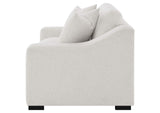 552092 Ashlyn Fabric Upholstered Track Arm Loveseat Sand