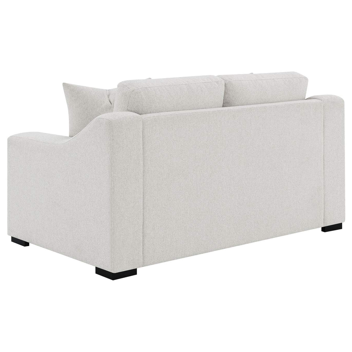 552092 Ashlyn Fabric Upholstered Track Arm Loveseat Sand