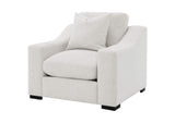 552093 Ashlyn Fabric Upholstered Track Arm Accent Chair Sand