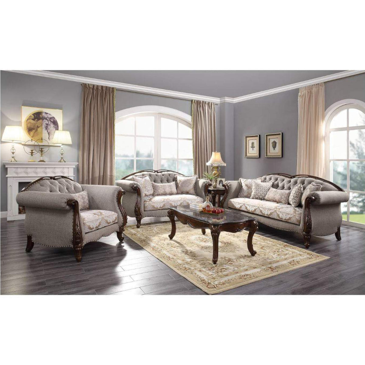 55365 Miyeon Sofa with 5 Pillows