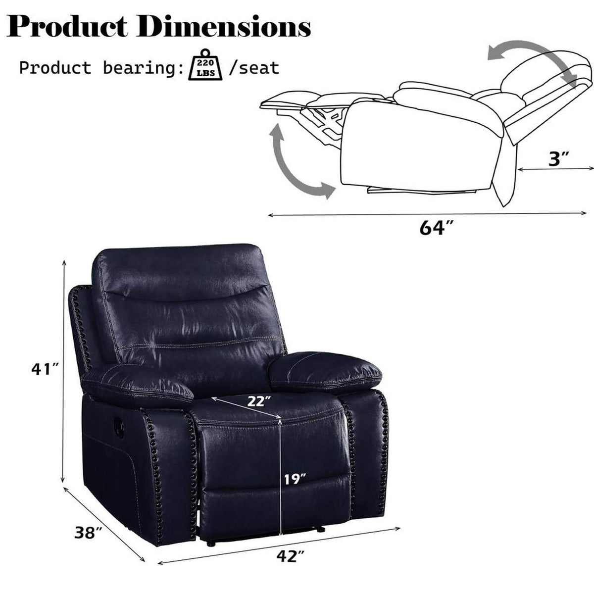 55372 Aashi Motion Recliner