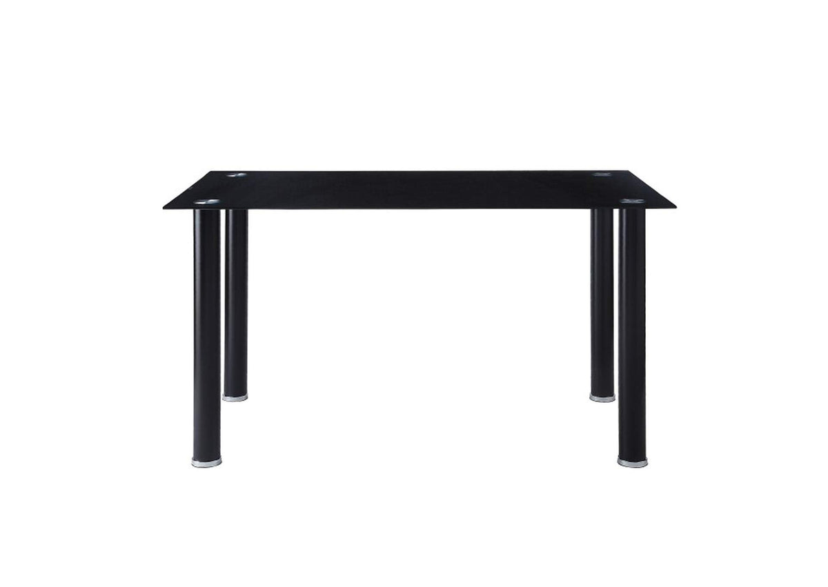 5538BKKIT Florian Dining Table, Glass Top
