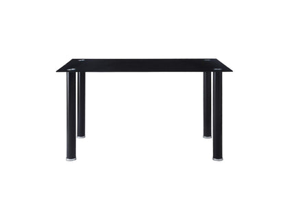 5538BKKIT Florian Dining Table, Glass Top
