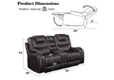 55411 Braylon Motion Loveseat with Console