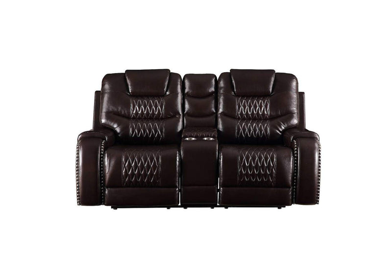 55416 Braylon Motion Loveseat with Console