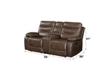 55421 Aashi Motion Loveseat with Console