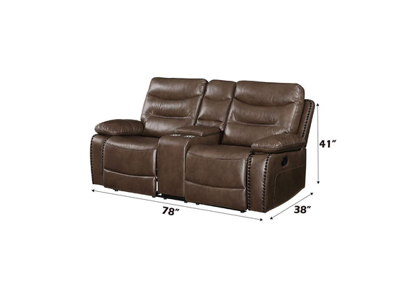 55421 Aashi Motion Loveseat with Console