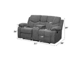 55441 Kalen Motion Loveseat with Console
