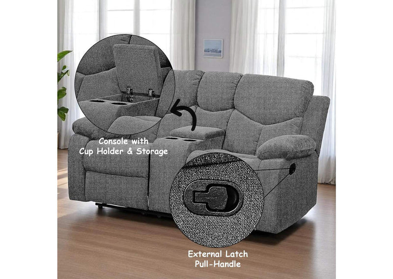 55441 Kalen Motion Loveseat with Console