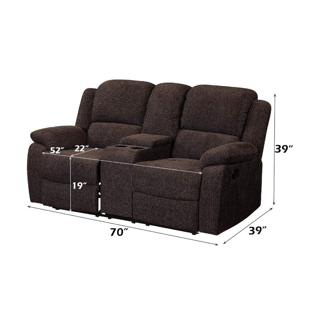 55446 Madden Motion Loveseat with Console