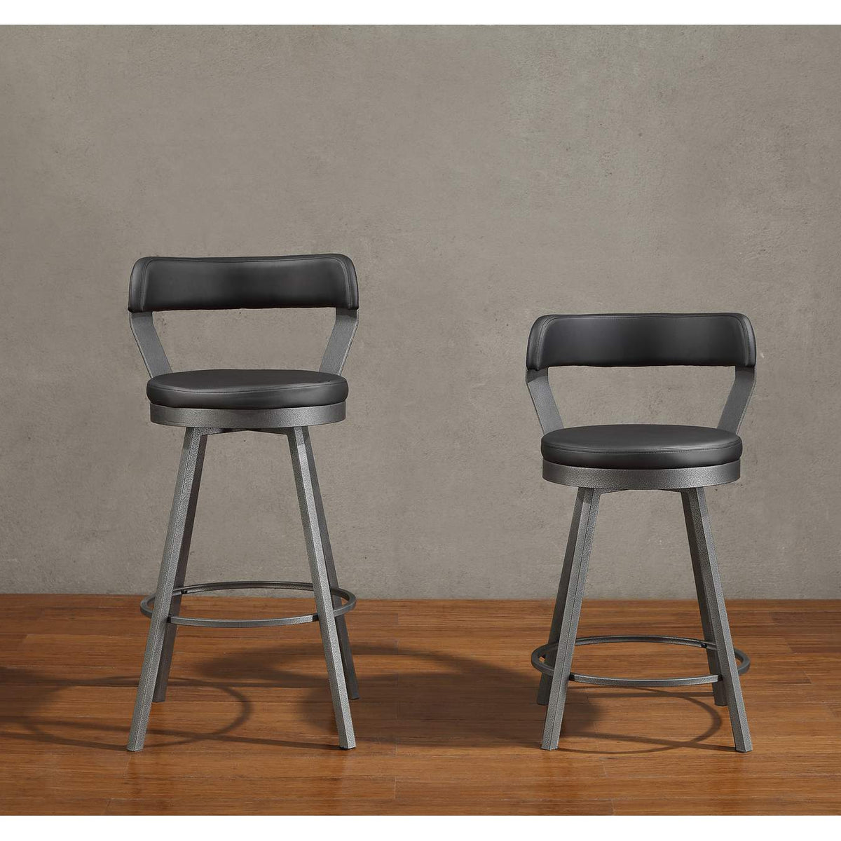 5566-29BK Appert Swivel Pub Height Chair, Black