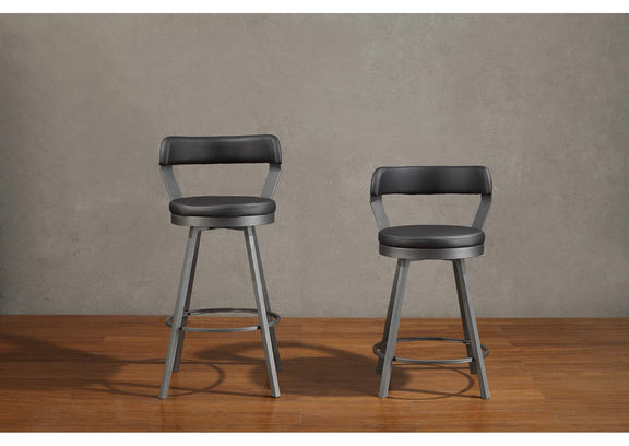 5566-29BK Appert Swivel Pub Height Chair, Black