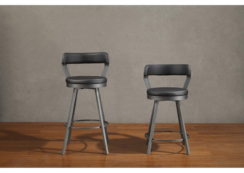 5566-29BK Appert Swivel Pub Height Chair, Black