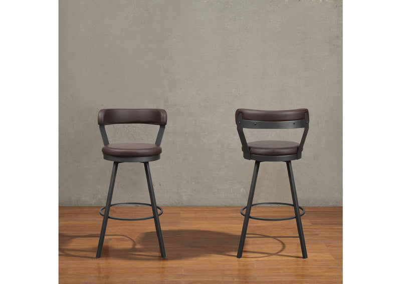 5566-29BR Appert Swivel Pub Height Chair, Brown