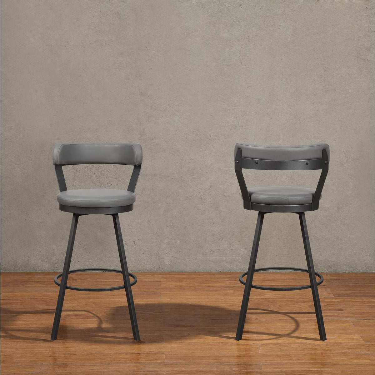 5566-29GY Appert Swivel Pub Height Chair, Gray
