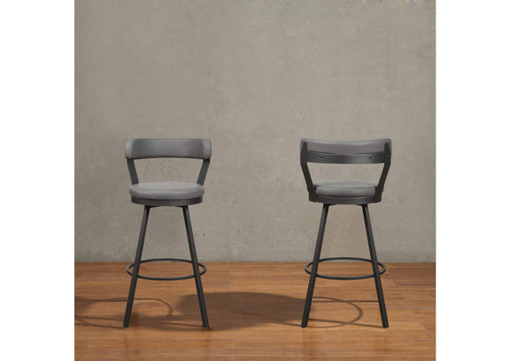 5566-29GY Appert Swivel Pub Height Chair, Gray